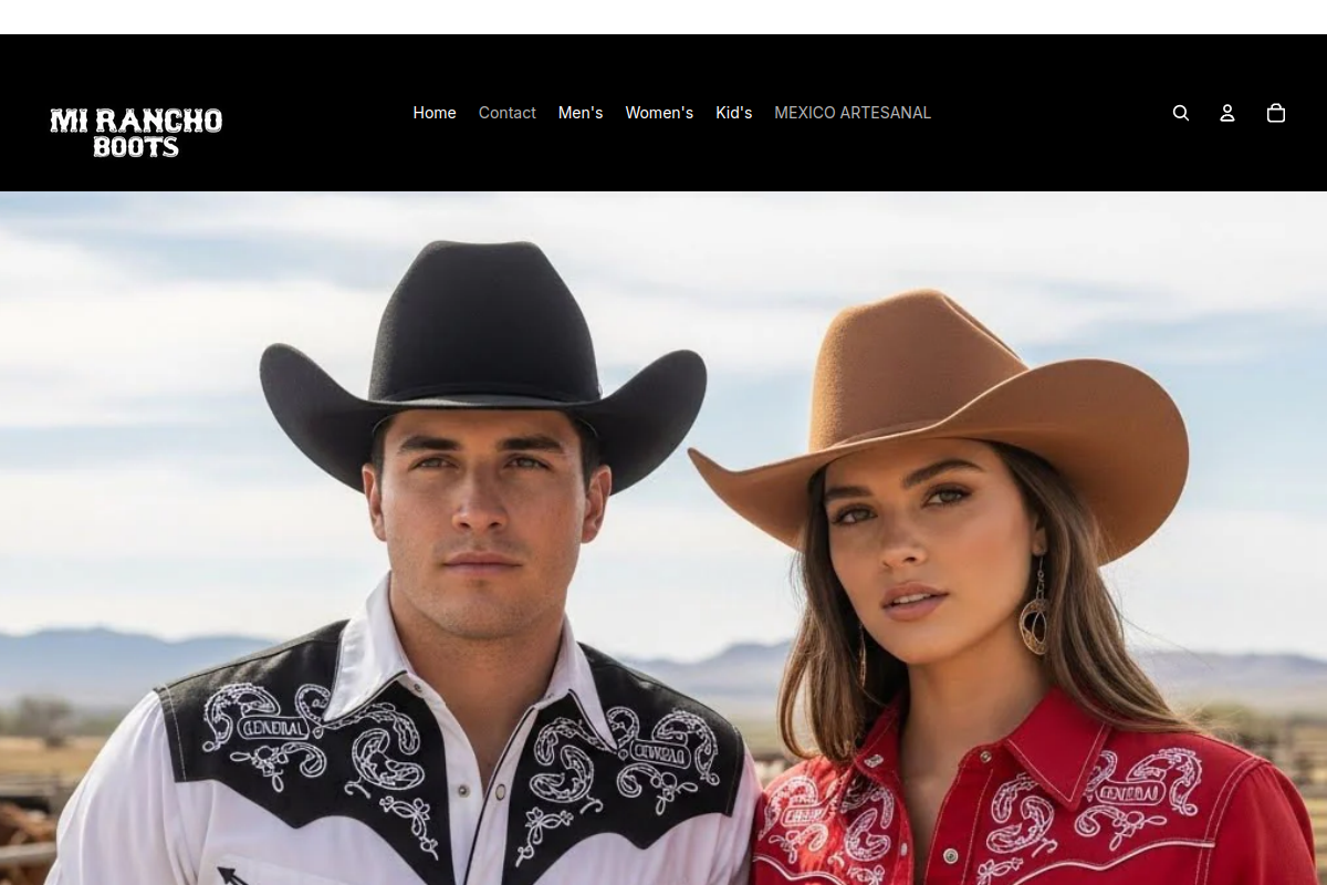 Sitio web de Mi Rancho Boots