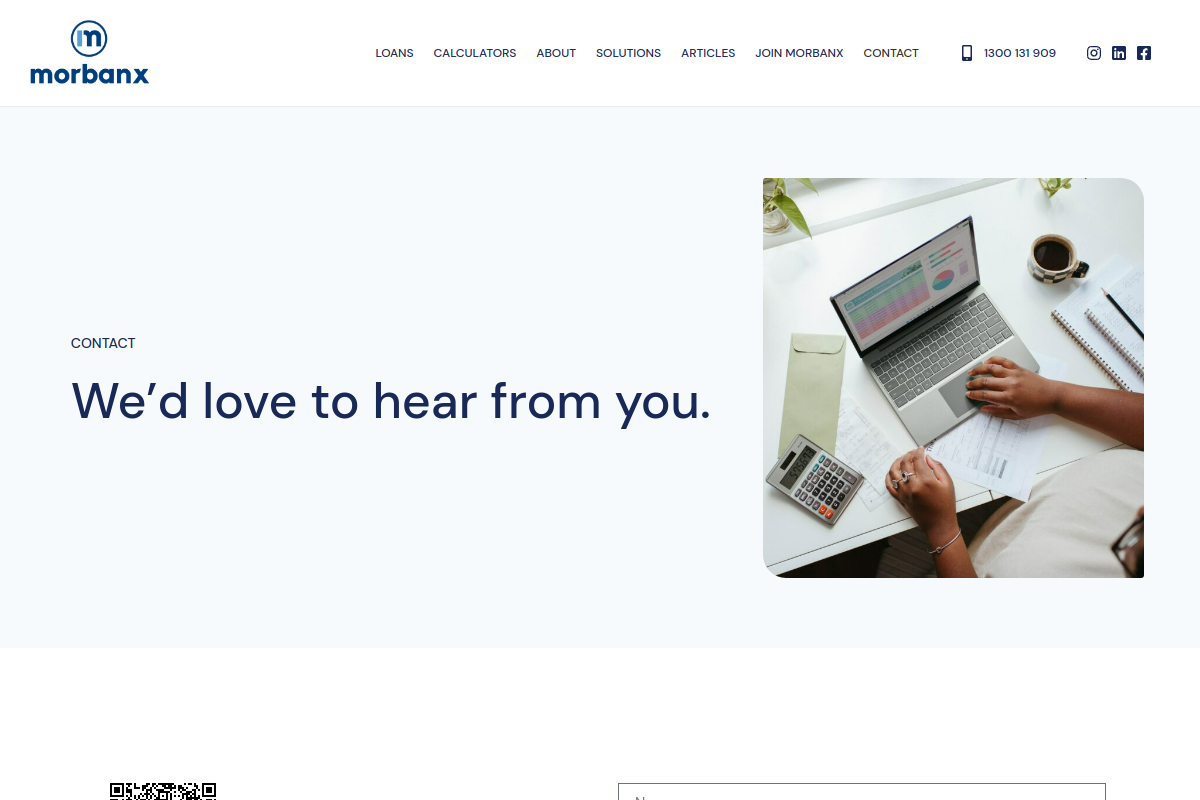 Screenshot of Contact Morbanx