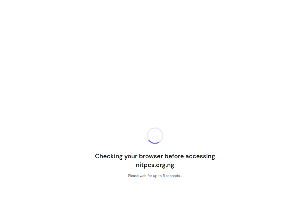 Screenshot of NITPCS Nigeria