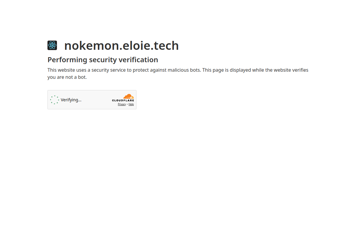 Screenshot of the AI Pokemon generator website