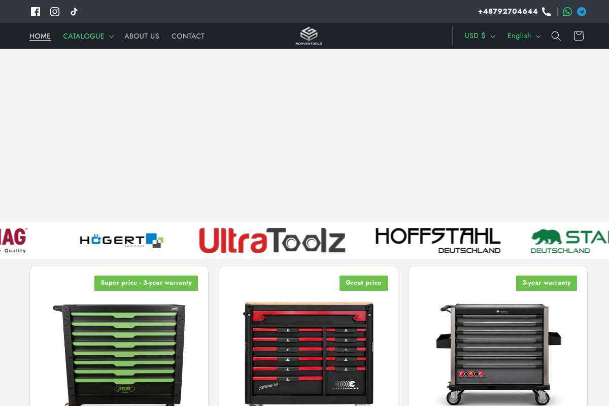 NorvexTools website preview