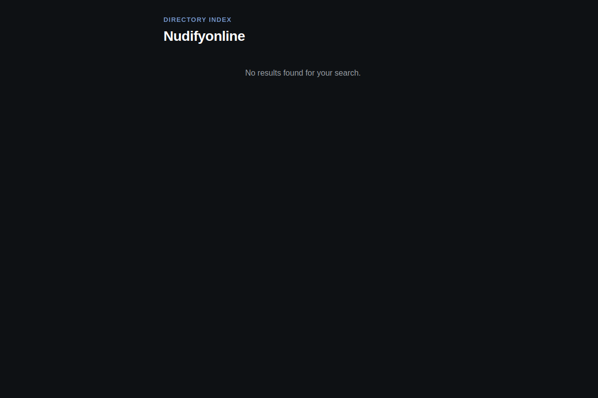 Nudify Online homepage as it appeared during testing
