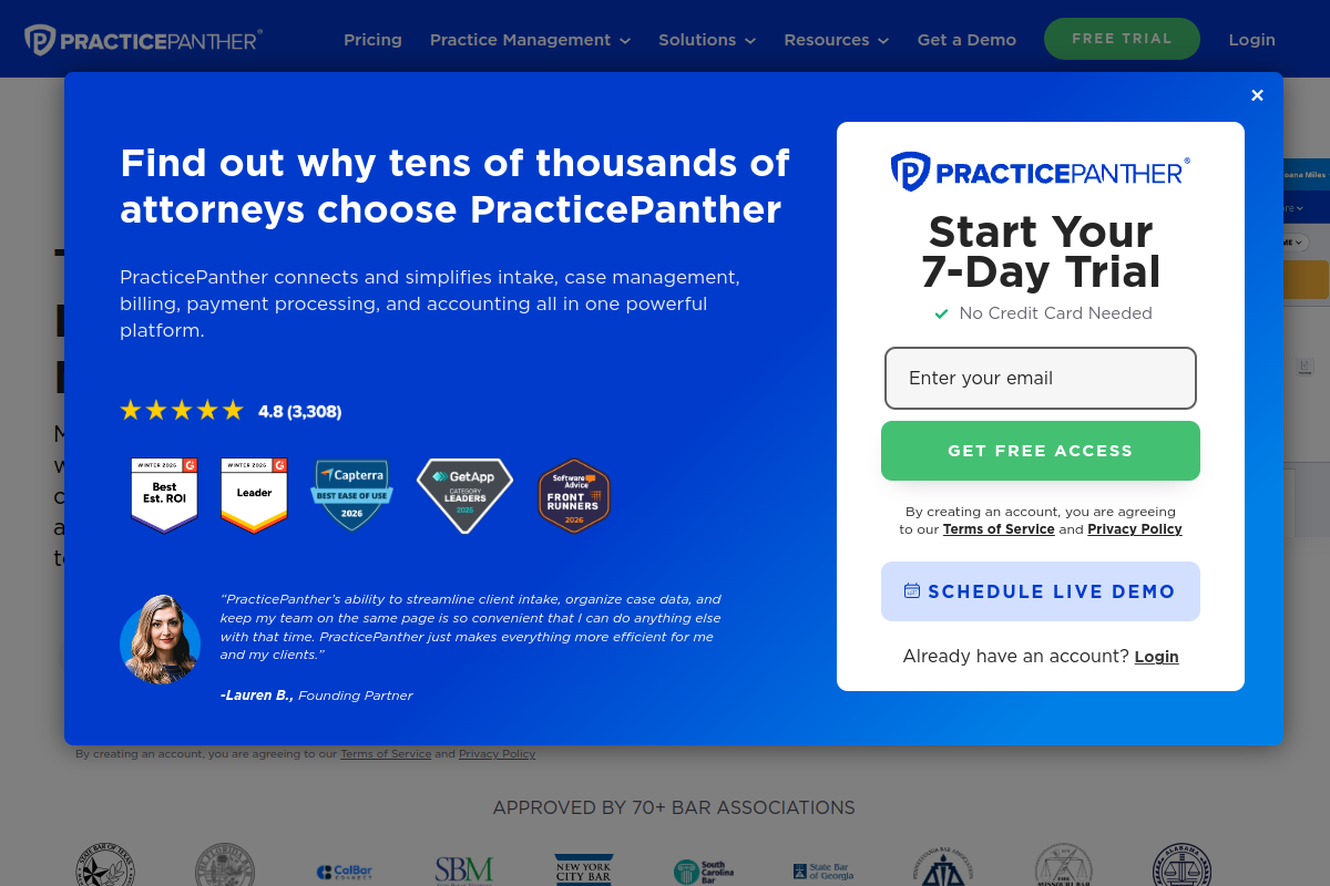 PracticePanther screenshot 1