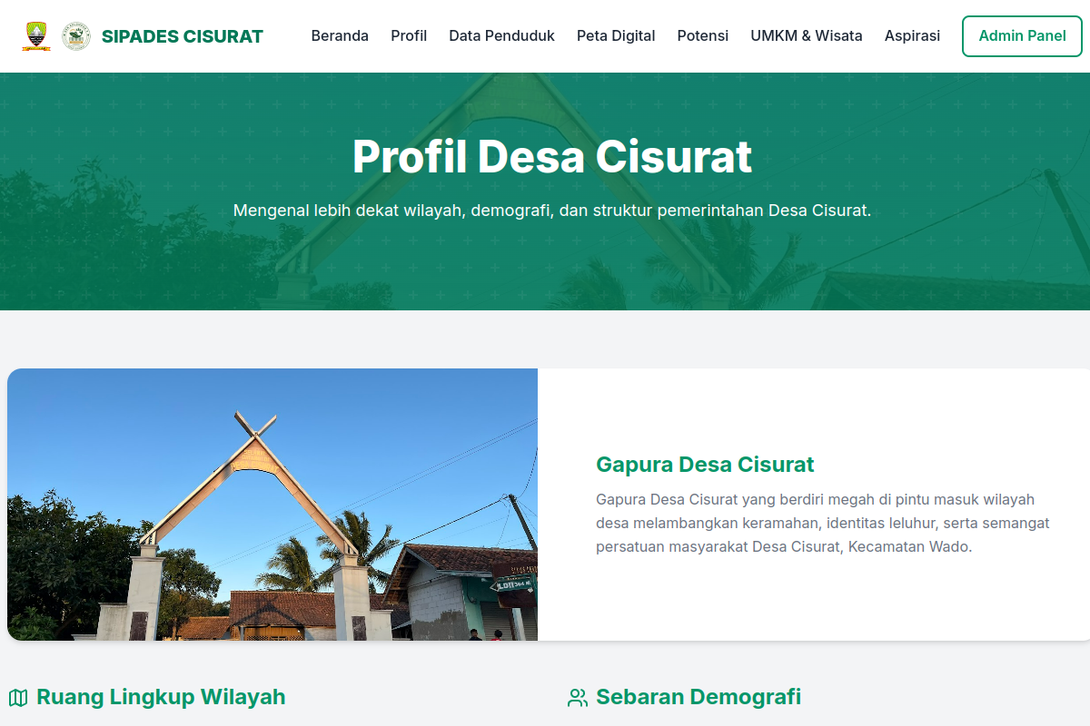 Desa Cisurat Smart Village (SIPADES) advantage slide 2