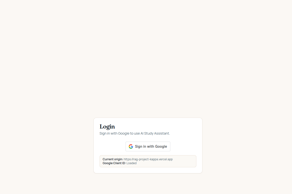 RAG Knowledge Assistant website preview
