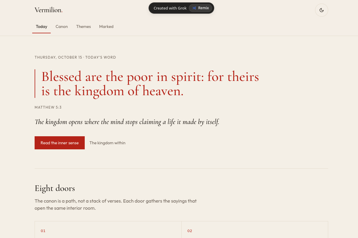 Screenshot of Vermilion