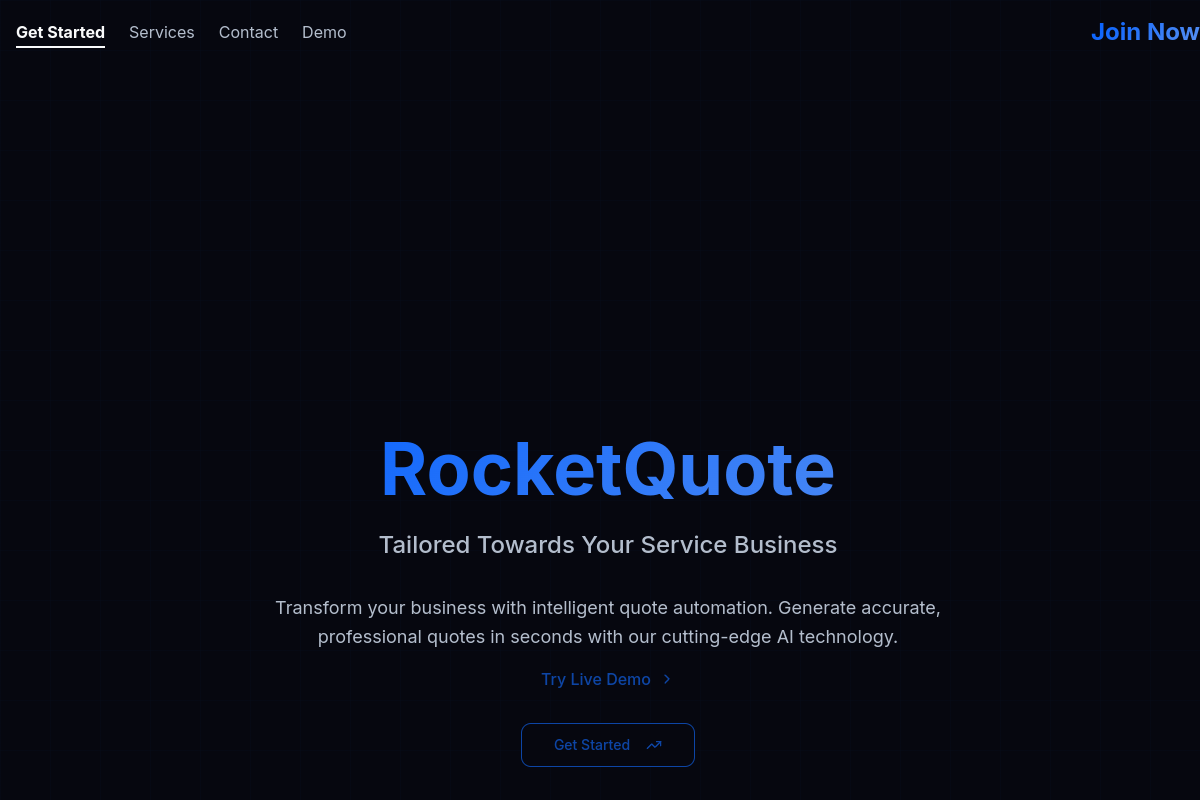 Rocket Quote Boost website preview