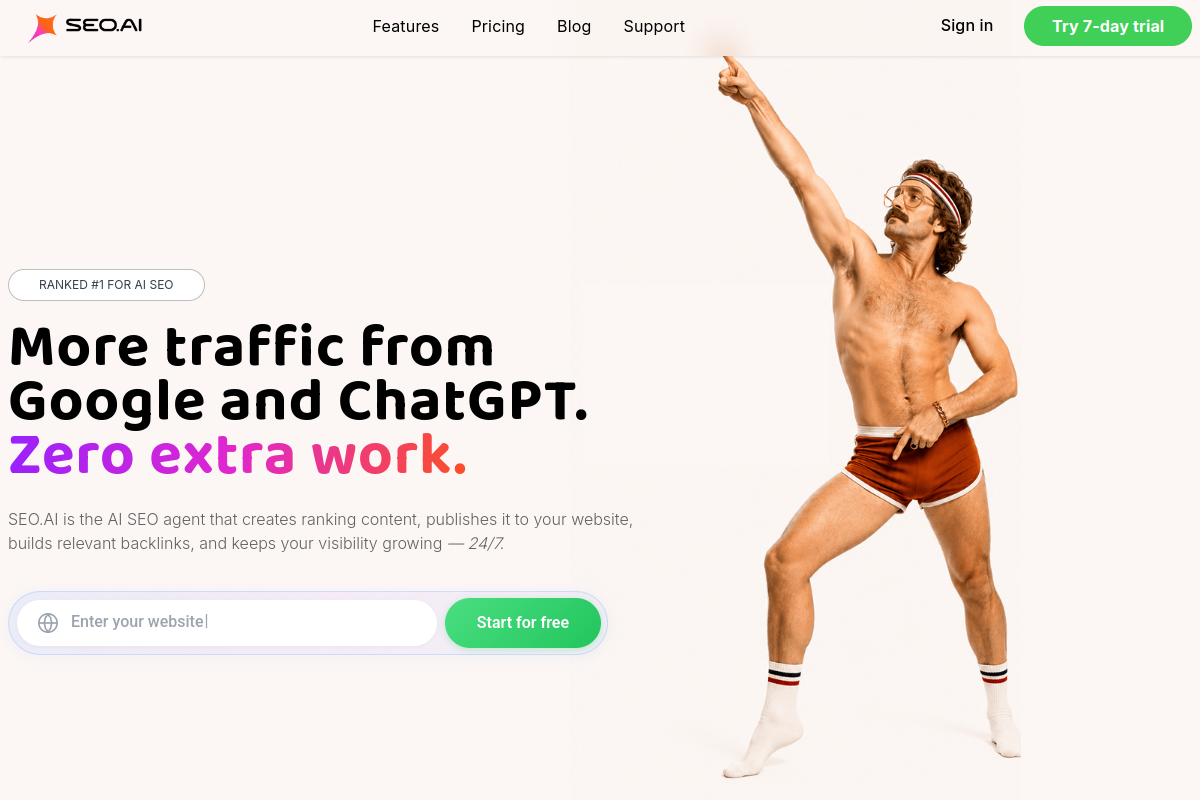 Screenshot of the SEO.ai website