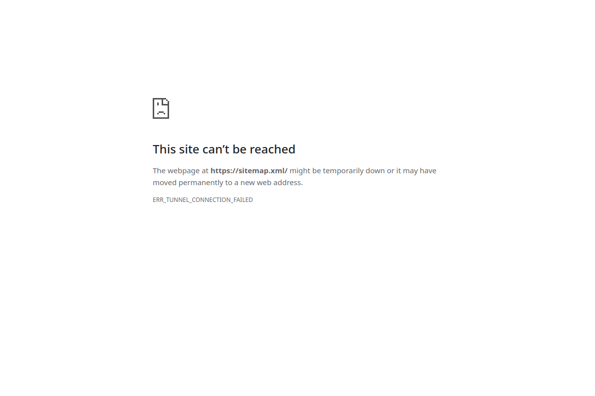 Preview of sitemap.xml