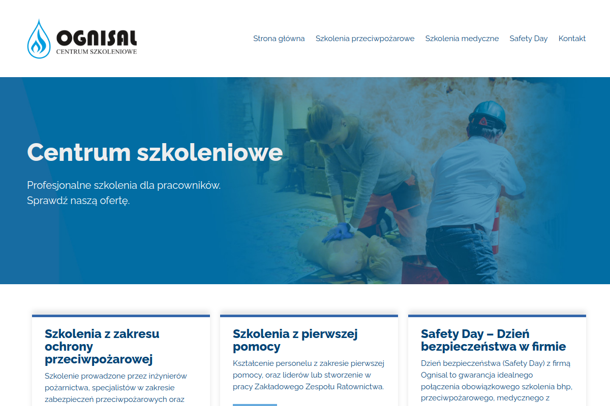 Zrzut strony szkolenia.ognisal.pl