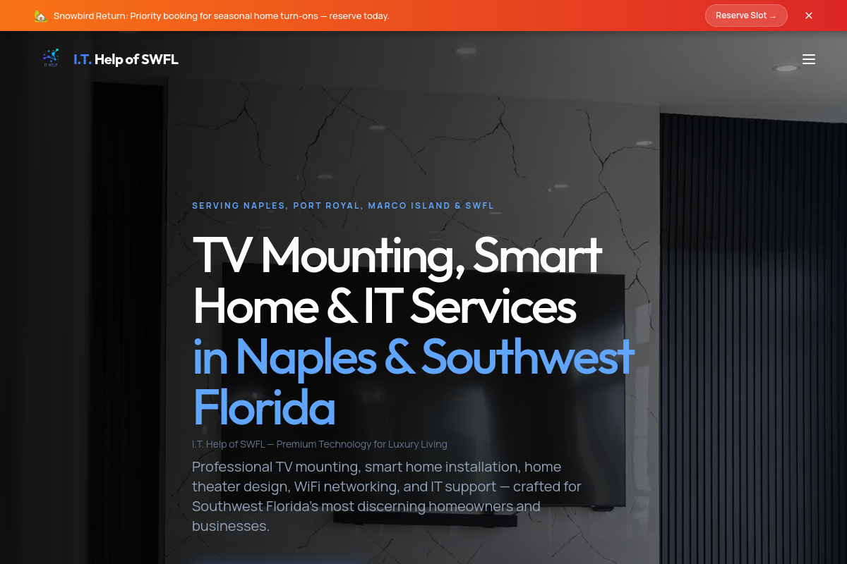 TechHelp SWFL website homepage