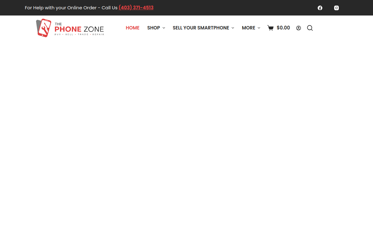 Screenshot of The Phone Zone