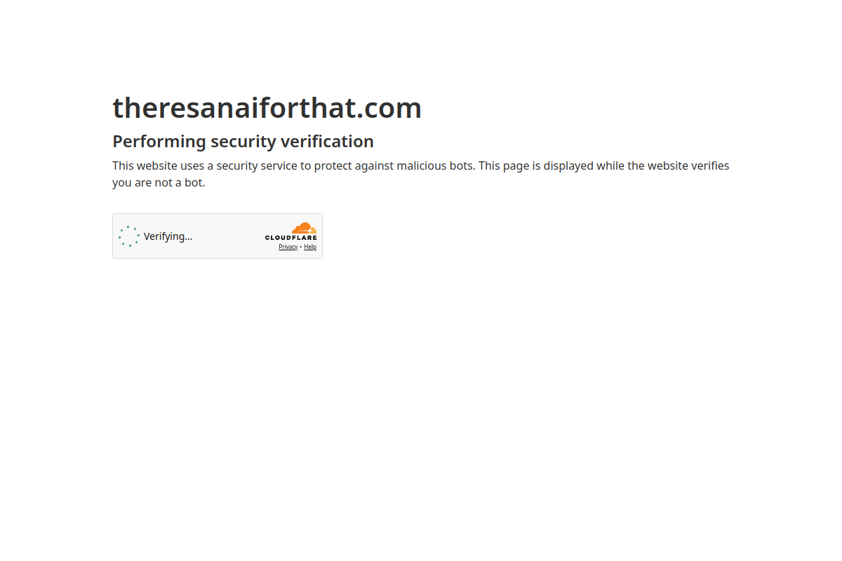Screenshot of the There's An AI For That website