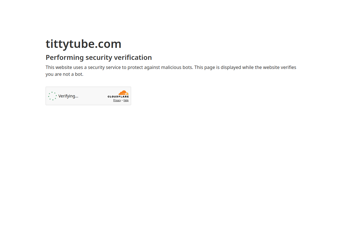 TittyTube homepage as it appeared during testing