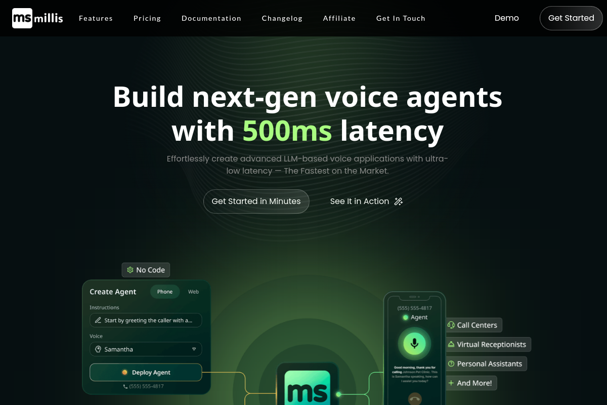 Screenshot of the TMate website