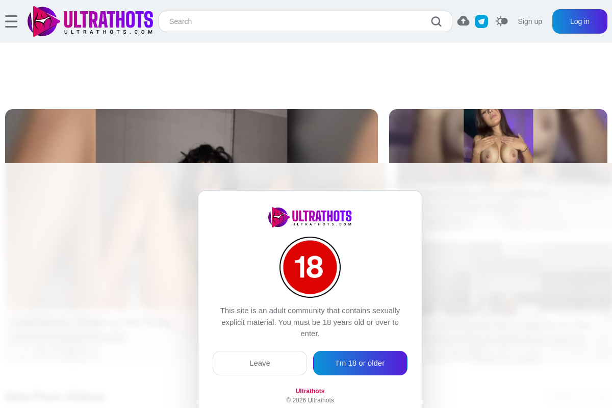 UltraThots homepage as it appeared during testing