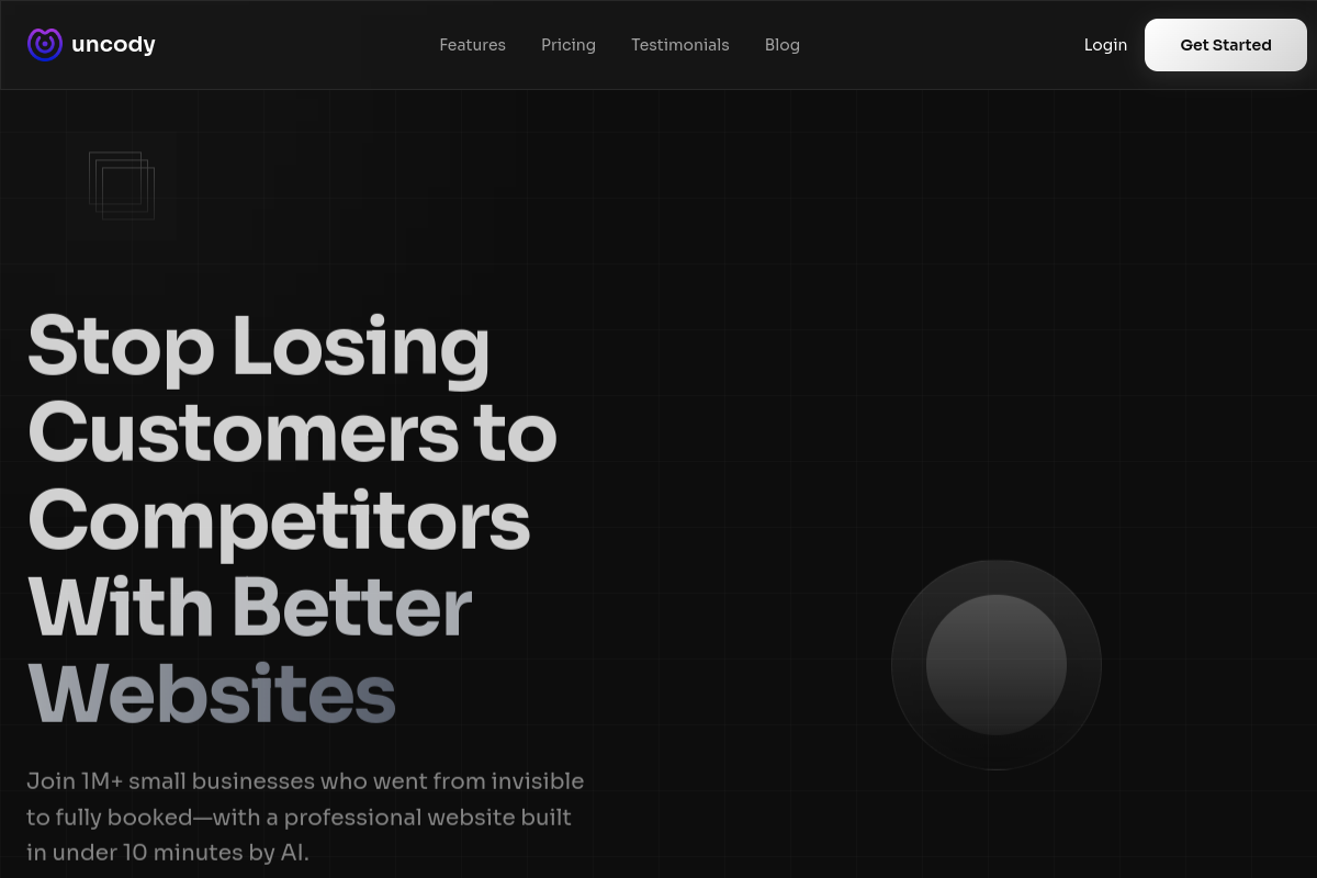 Screenshot of the Unicody website