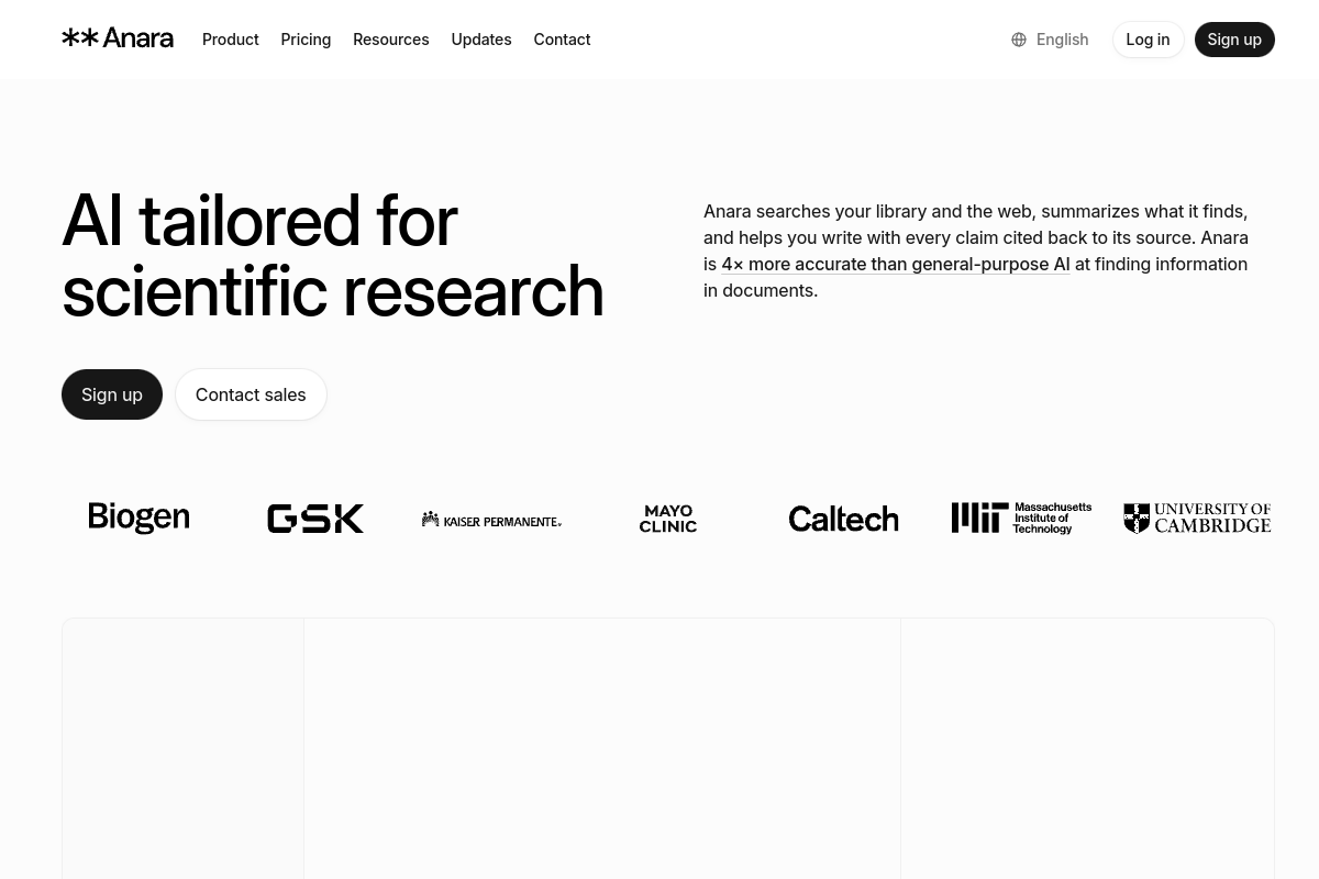 Screenshot of the Unriddle website