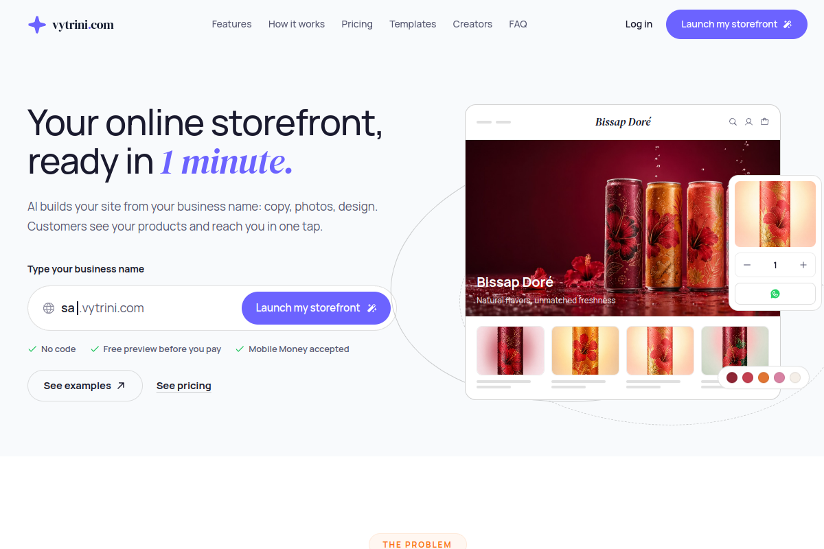Capture du site Vytrini