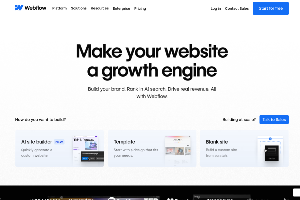 Creatief animatierijk webdesign