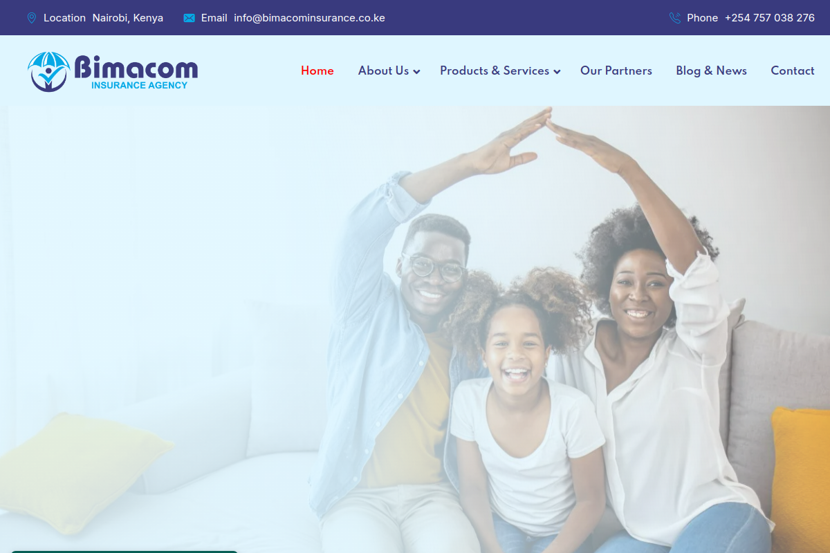 Bimacom Insurance Website