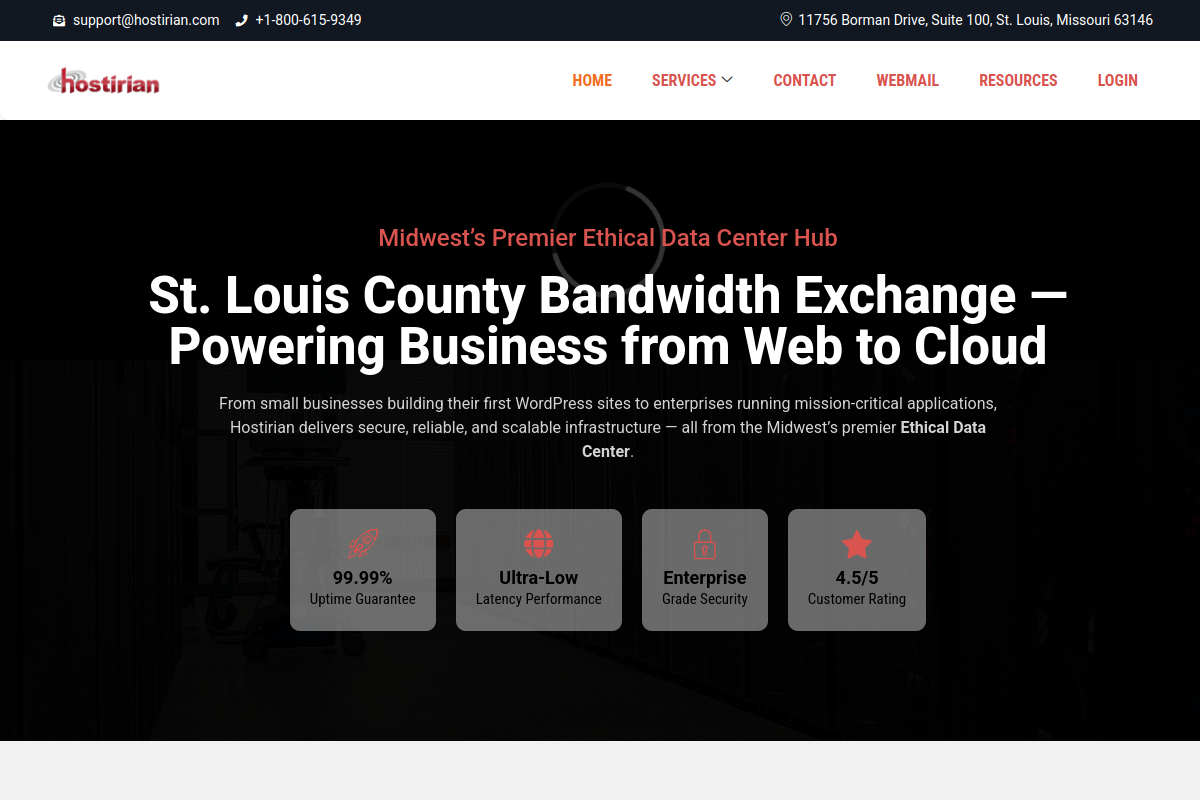 Hostirian homepage