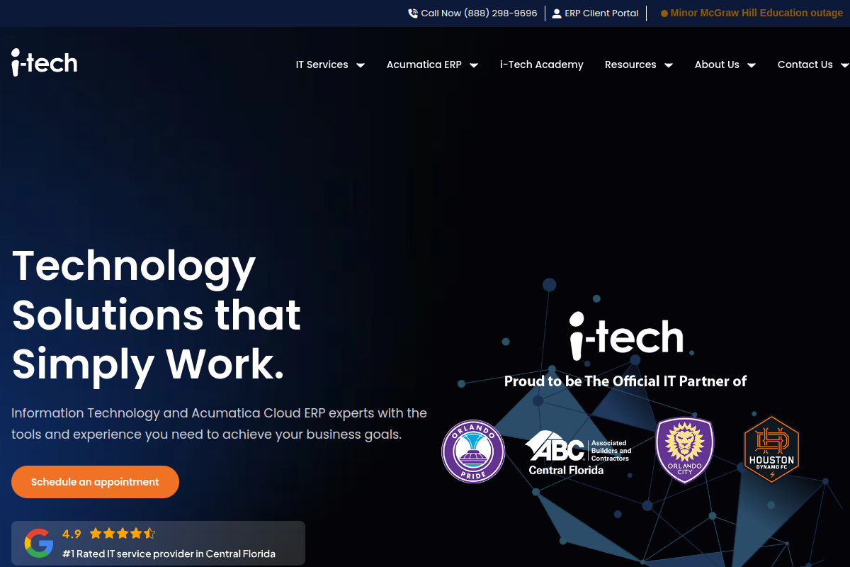 I-Tech Support homepage