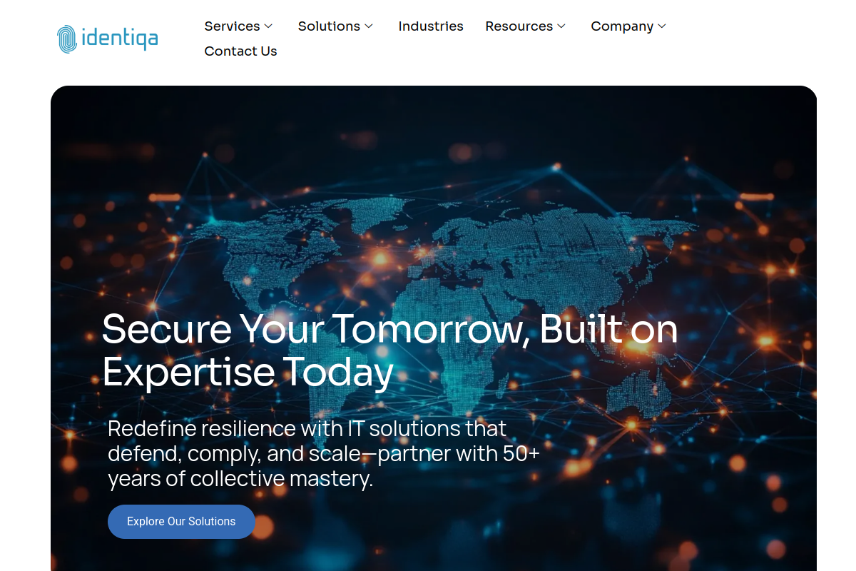 Identiqa Consulting homepage