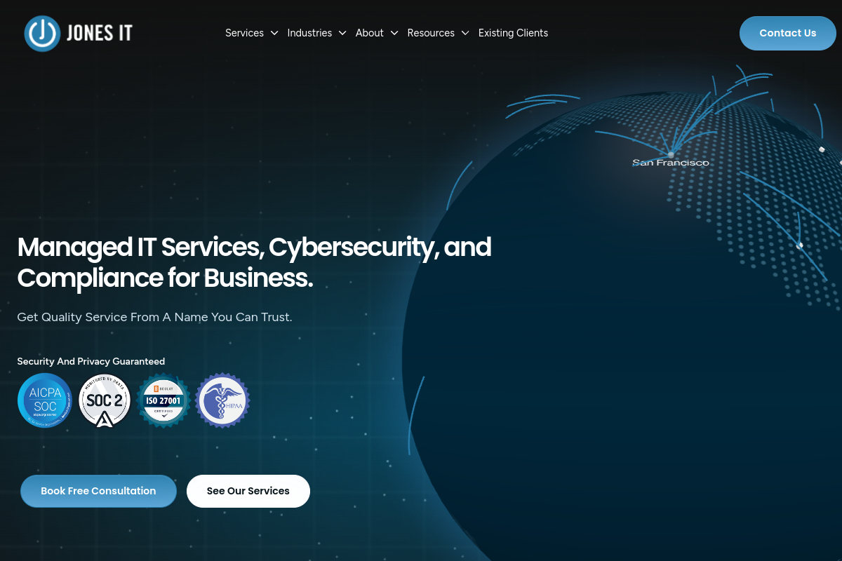 Jones IT homepage