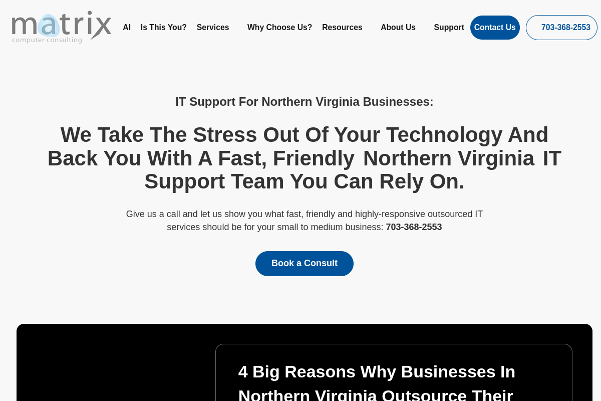 Matrix Computer Consulting homepage