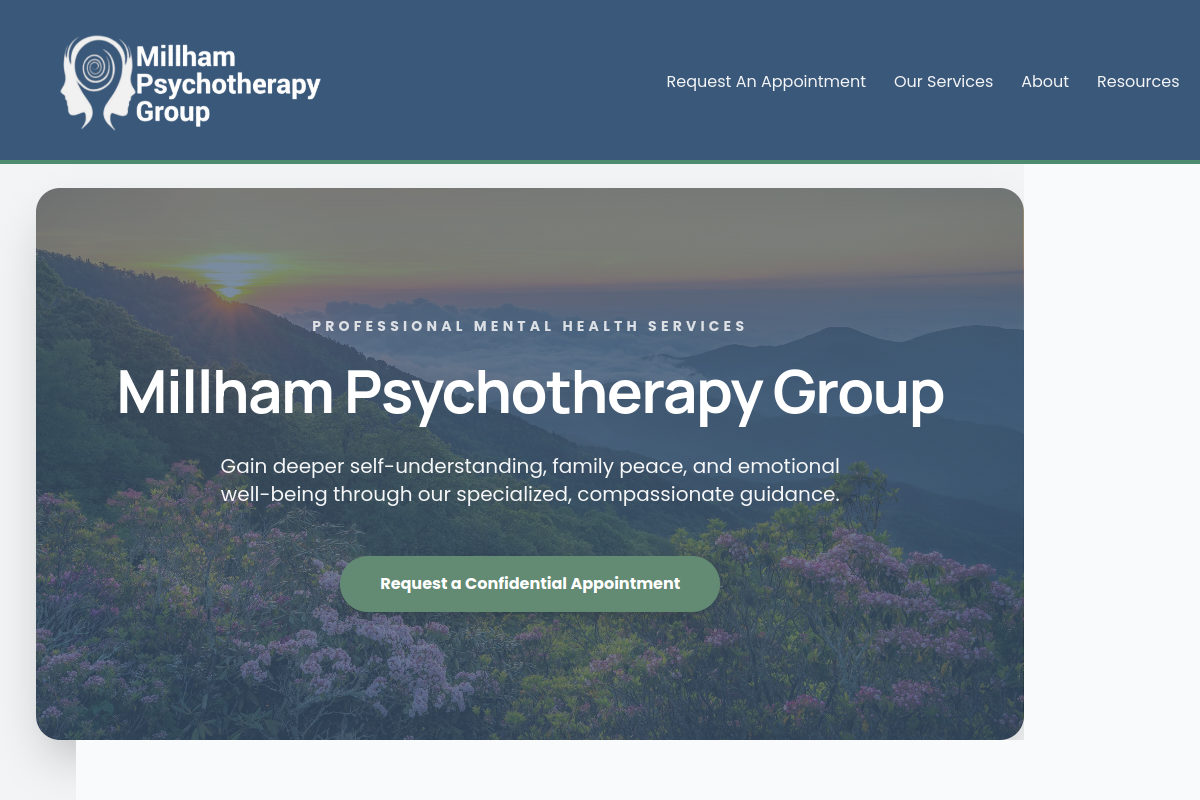 Millham Psychotherapy Group website