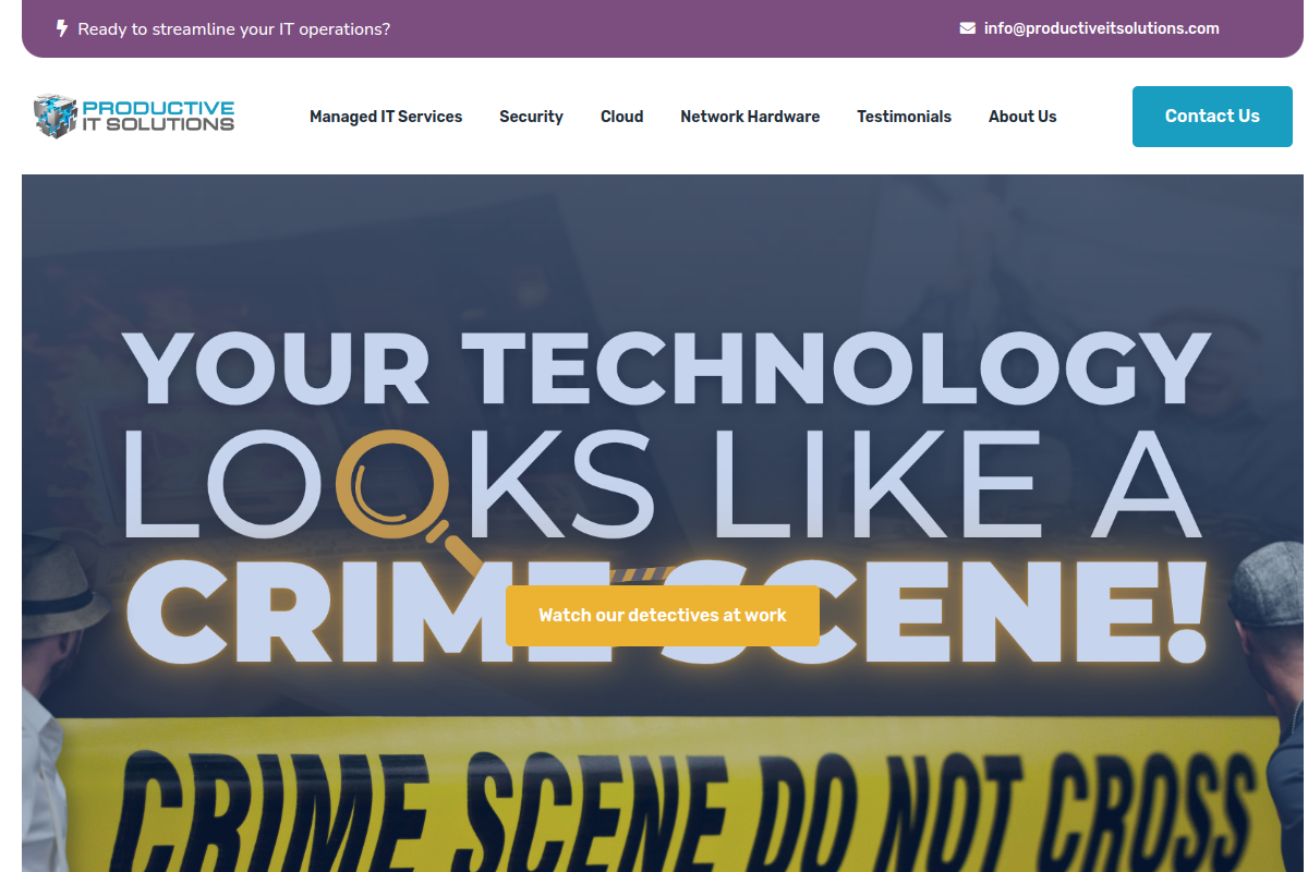 Productive IT Solutions homepage