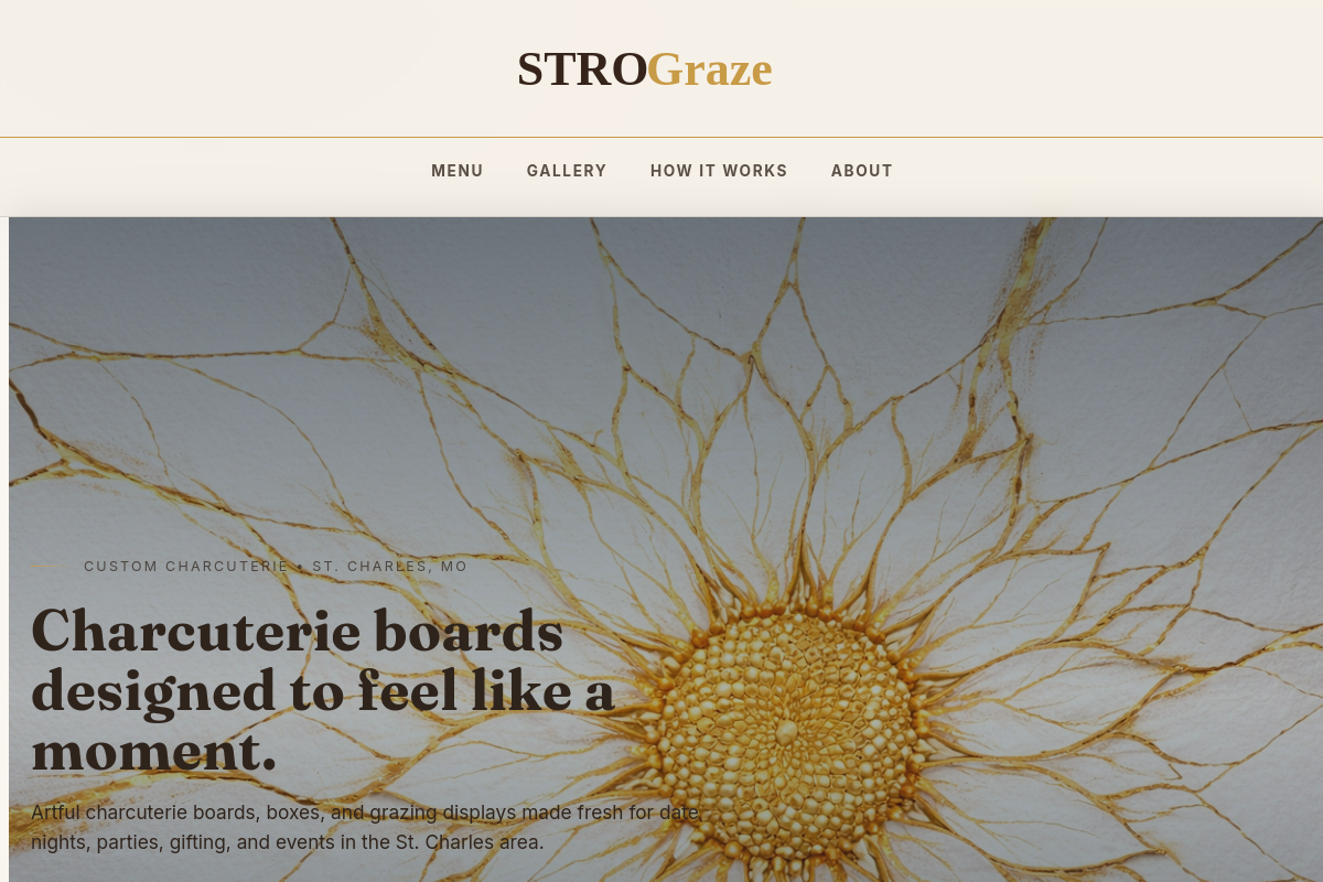 Webdesign for StroGraze