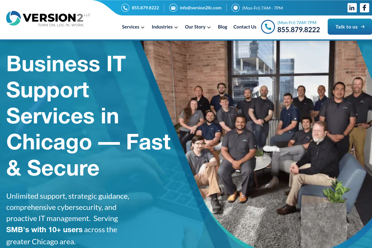 Version2 homepage