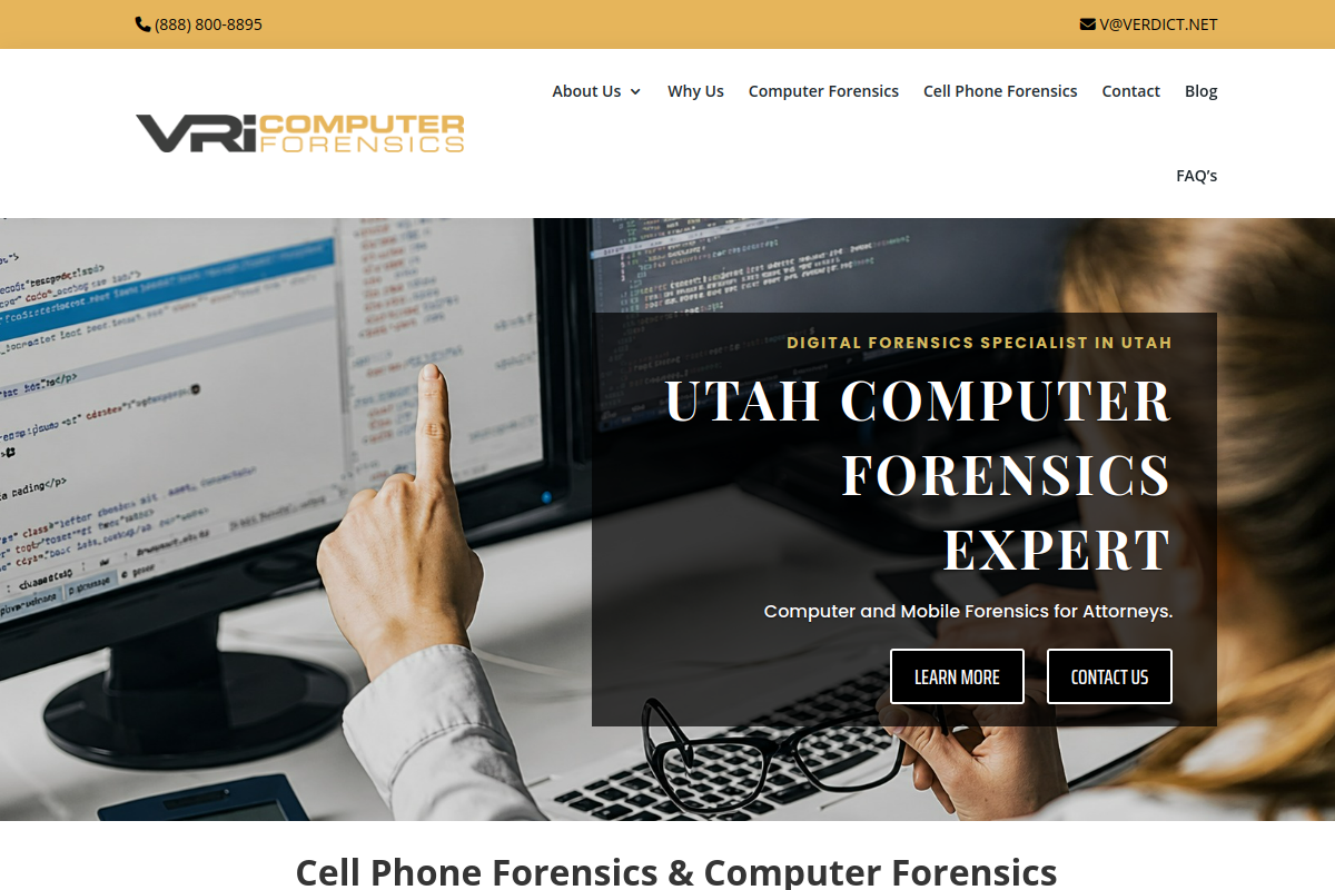 VRI Computer Forensics screenshot