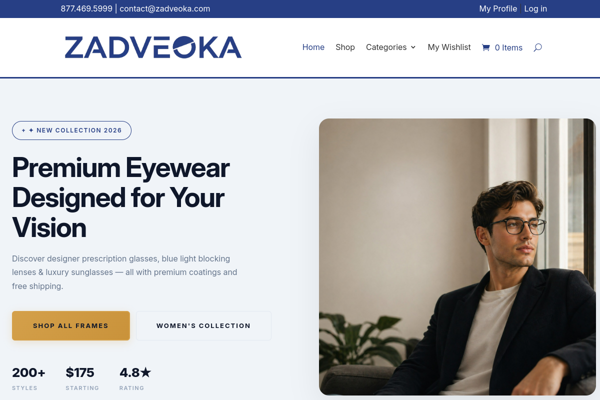 Zadveoka Storefront screenshot