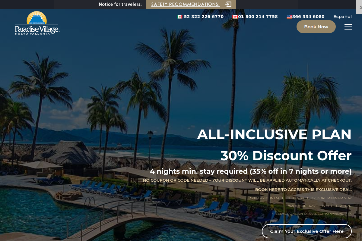 Paradise Village Beach Resort & Spa