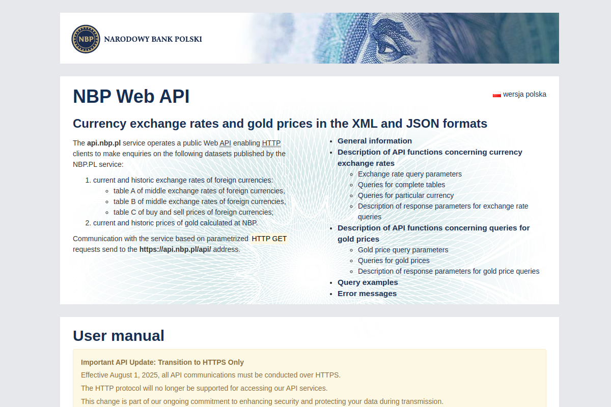 National Bank of Poland preview