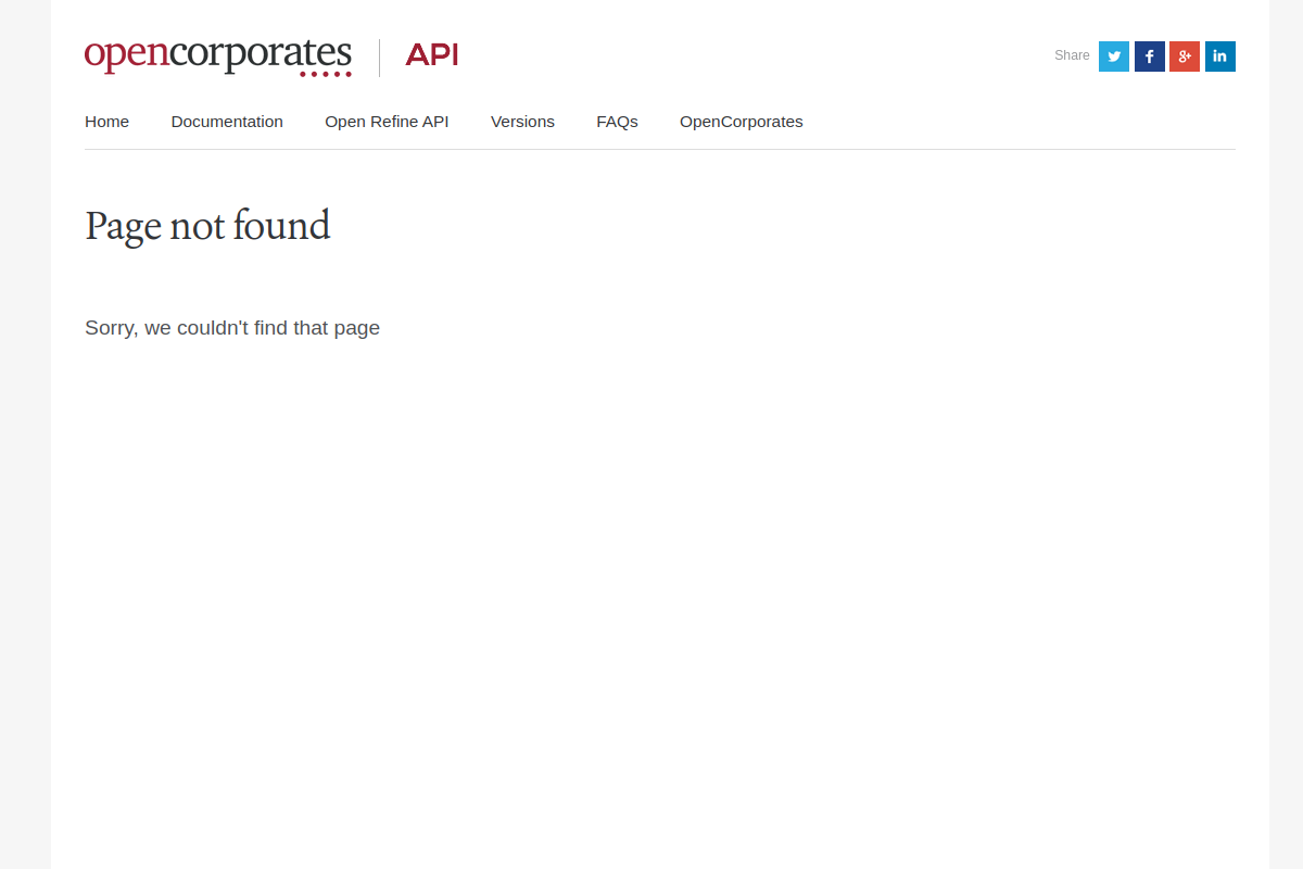 OpenCorporates preview