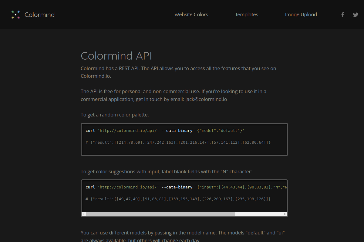 Colormind preview