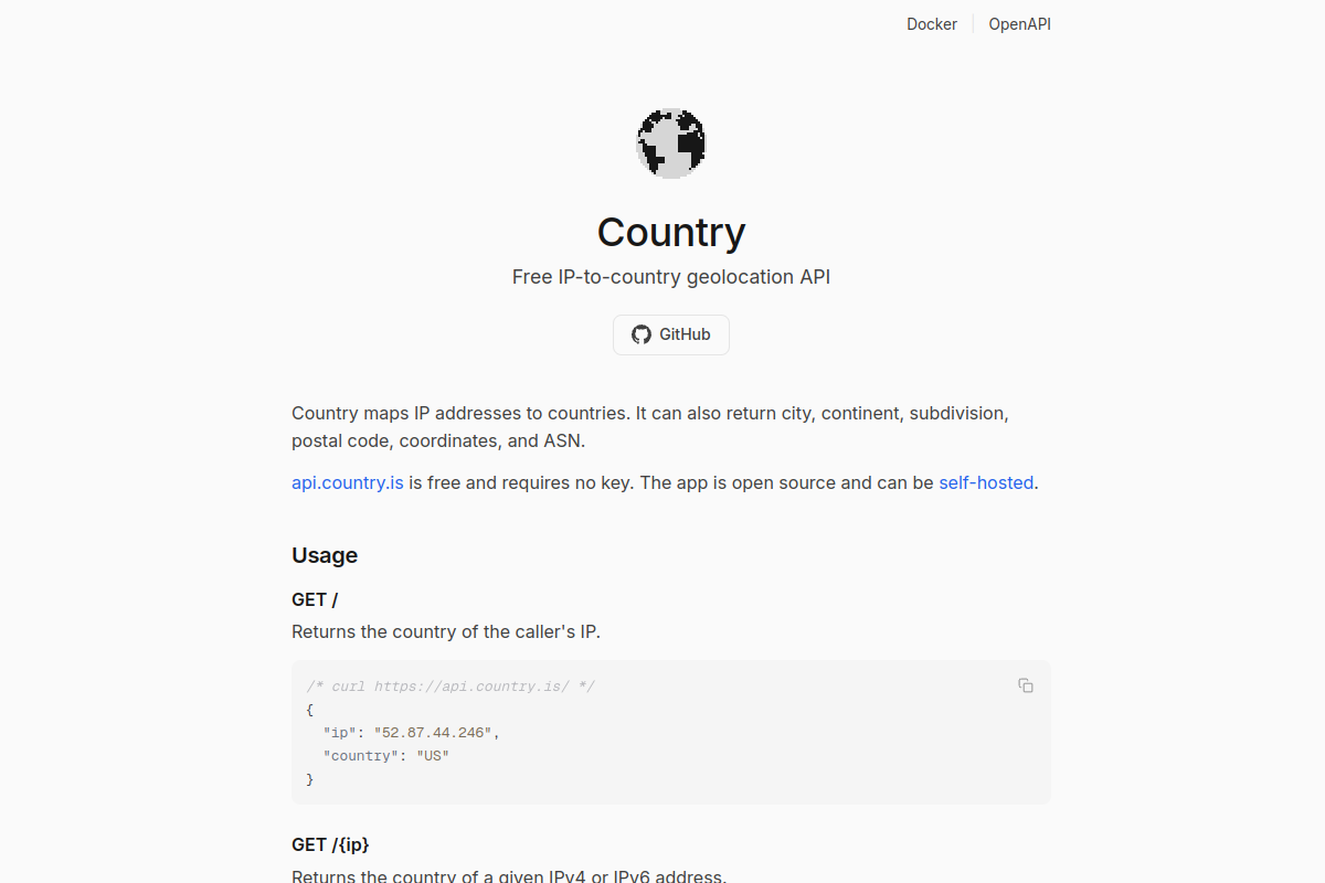 Country preview