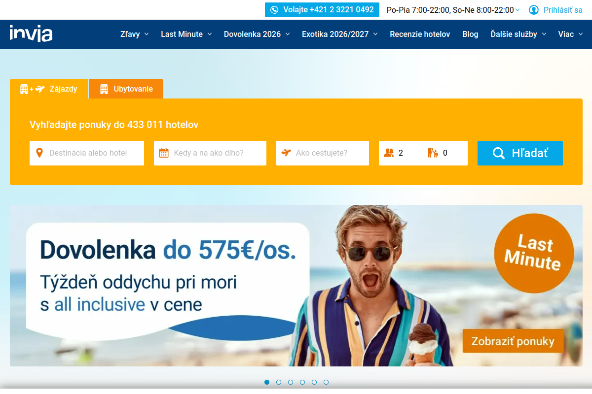 Náhľad e-shopu KATALóG LETENIEK LAST MINUTE.SK