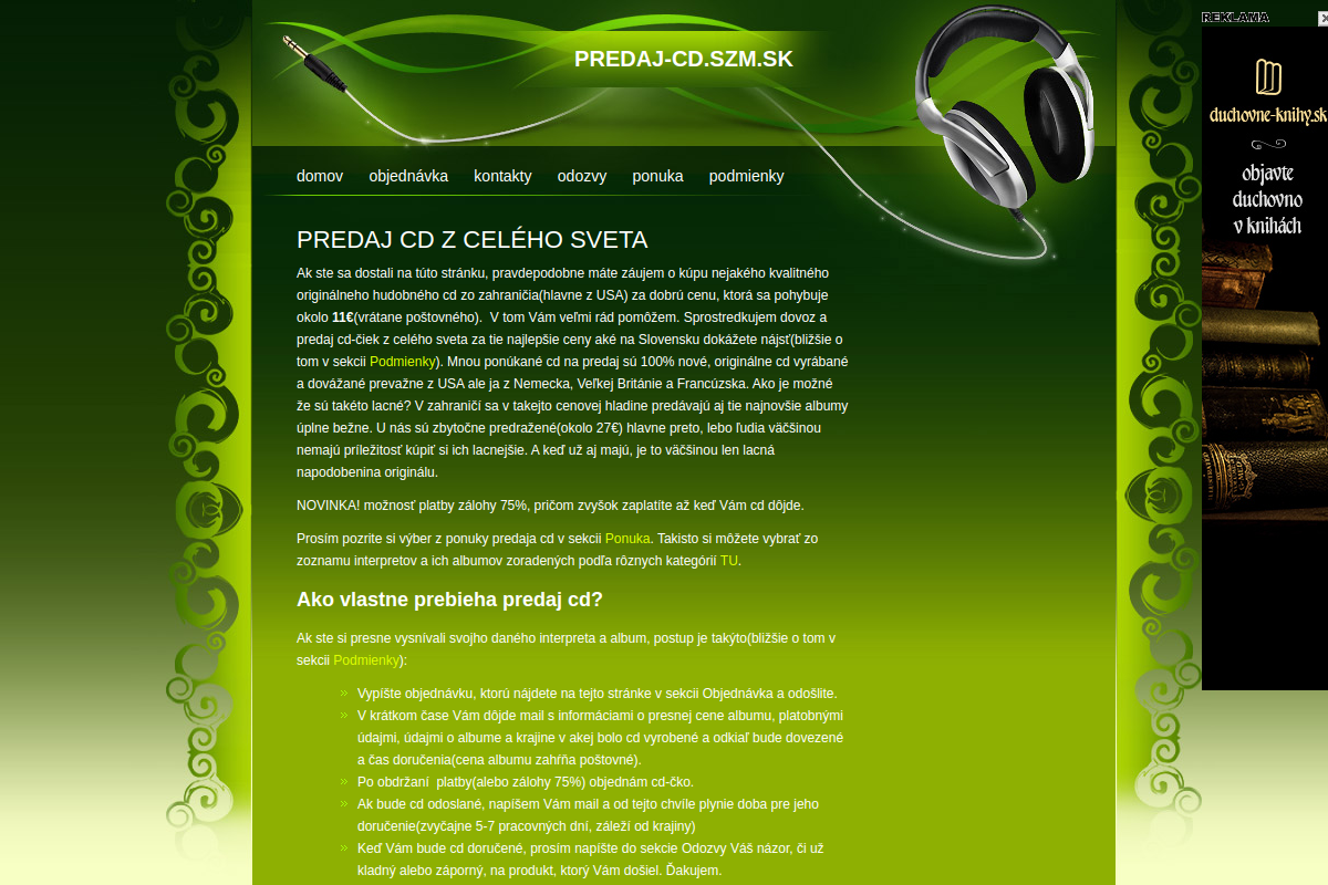 Náhľad e-shopu PREDAJ CD Z CELéHO SVETA