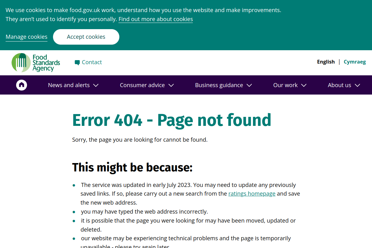 Food Standards Agency preview