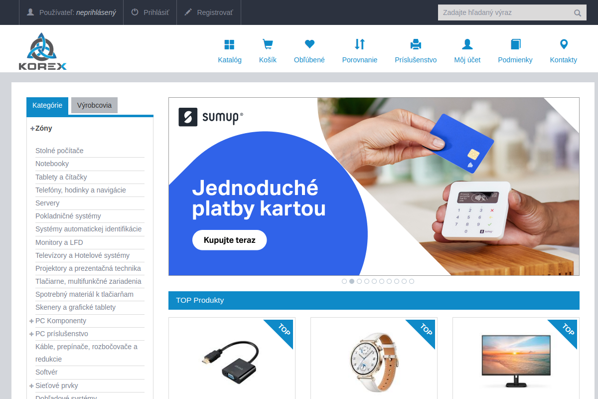 Náhľad e-shopu E-SHOP KOREX