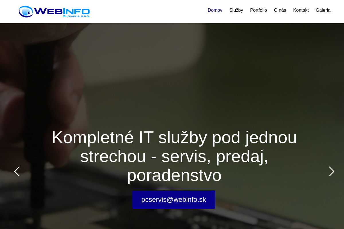 Náhľad e-shopu E-Shop Webinfo Slovakia