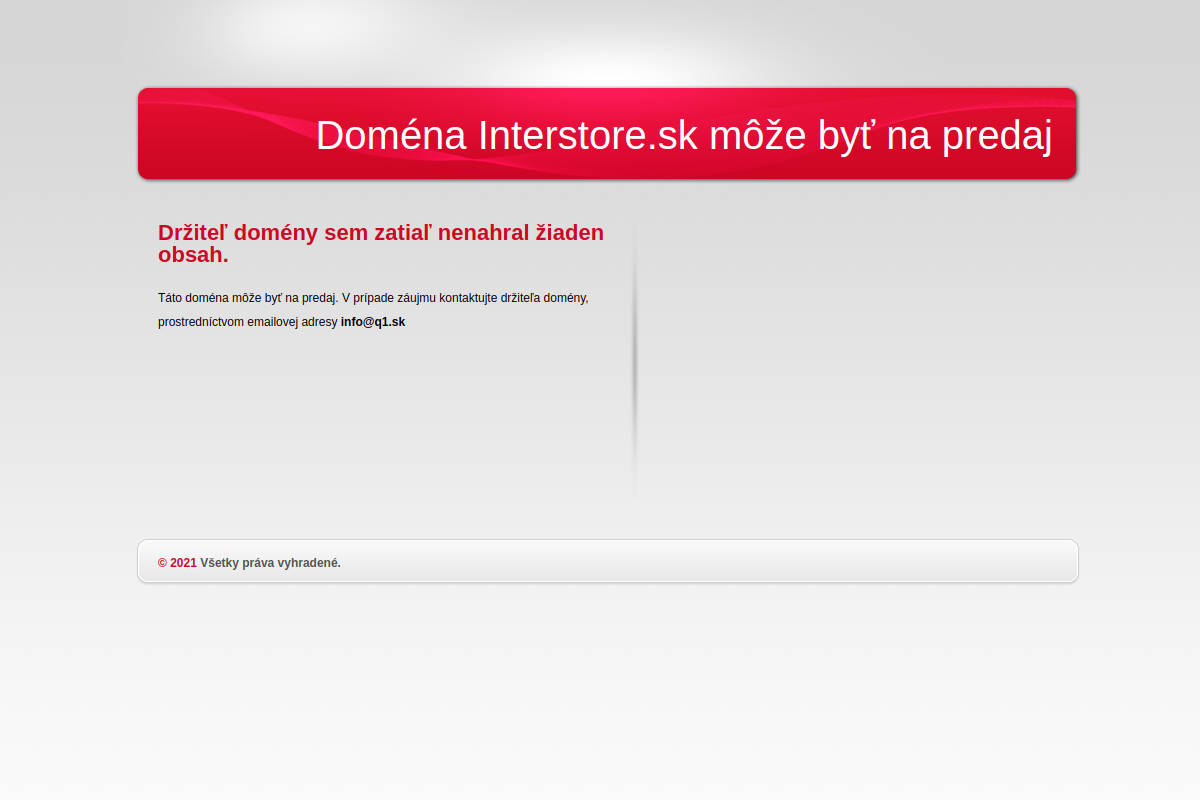Náhľad e-shopu InterStore.sk - Váš internetový obchod
