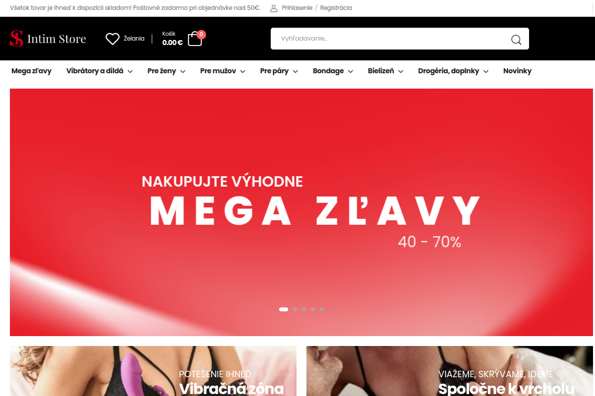 Náhľad e-shopu Adultstore.sk