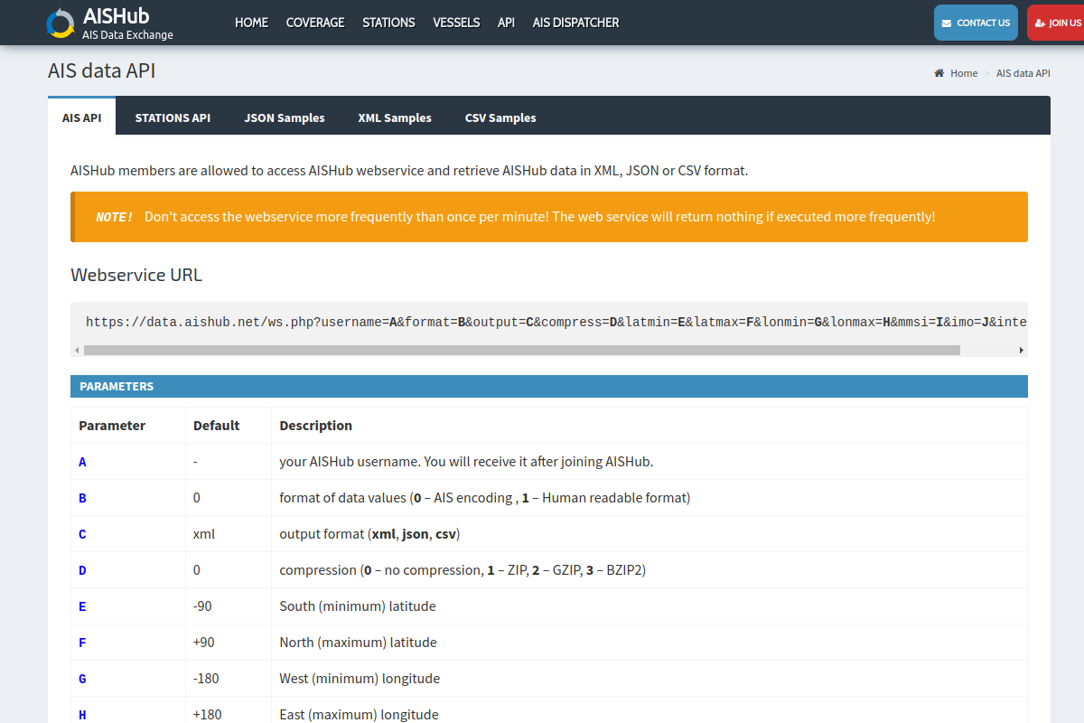 AIS Hub preview