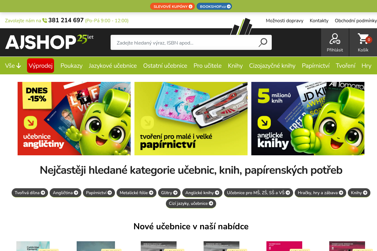 Náhľad e-shopu AjShop.cz